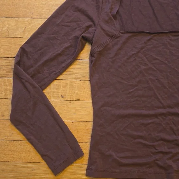 Reformation, Square Neck Long Sleeve Top, Brown, VGUC, Women's M - Picture 6 of 12